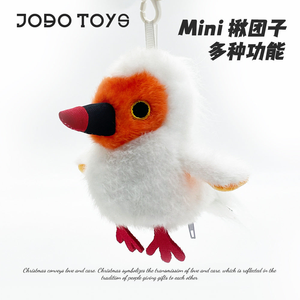 Bird series sparrow cockatiel nest singing recording waving wings bird stuffed doll pendant chick soft cute