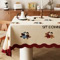 New dopamine tablecloth - creamy style fabric, high-end light luxury living room coffee table home desktop protector
