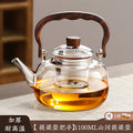 Glass teapot, tea water separation kettle, teapot, flower teapot, stove tea maker, tea set suit, heat-resistant glass