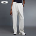 High-waisted, straight-leg casual pants with a fold-over waistband, perfect for running, fitness, and workouts. women's autumn trousers, style d25095
