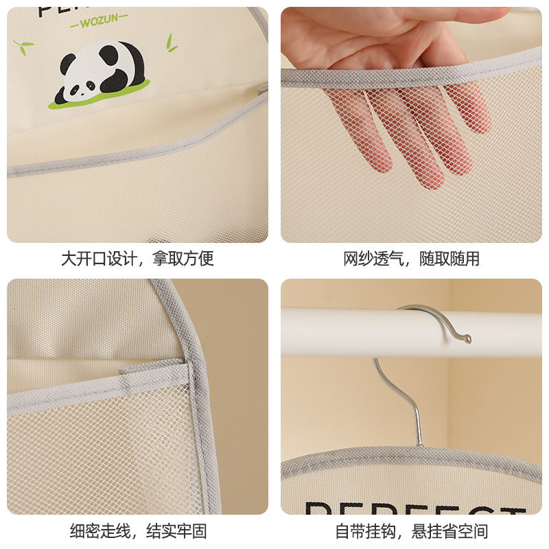 Socks storage hanging bag dormitory wardrobe underwear hanging bag hanging mesh pocket door storage finishing storage bag
