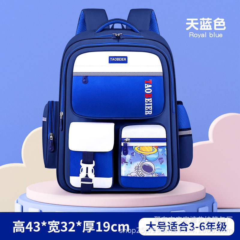 New children's schoolbag girls primary school students 1236 grade three-dimensional large-capacity spine backpack