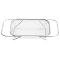 Drain basket, vegetable basin, kitchen dishes, drain rack, tableware, telescopic multi-functional stainless steel sink, pool drain rack