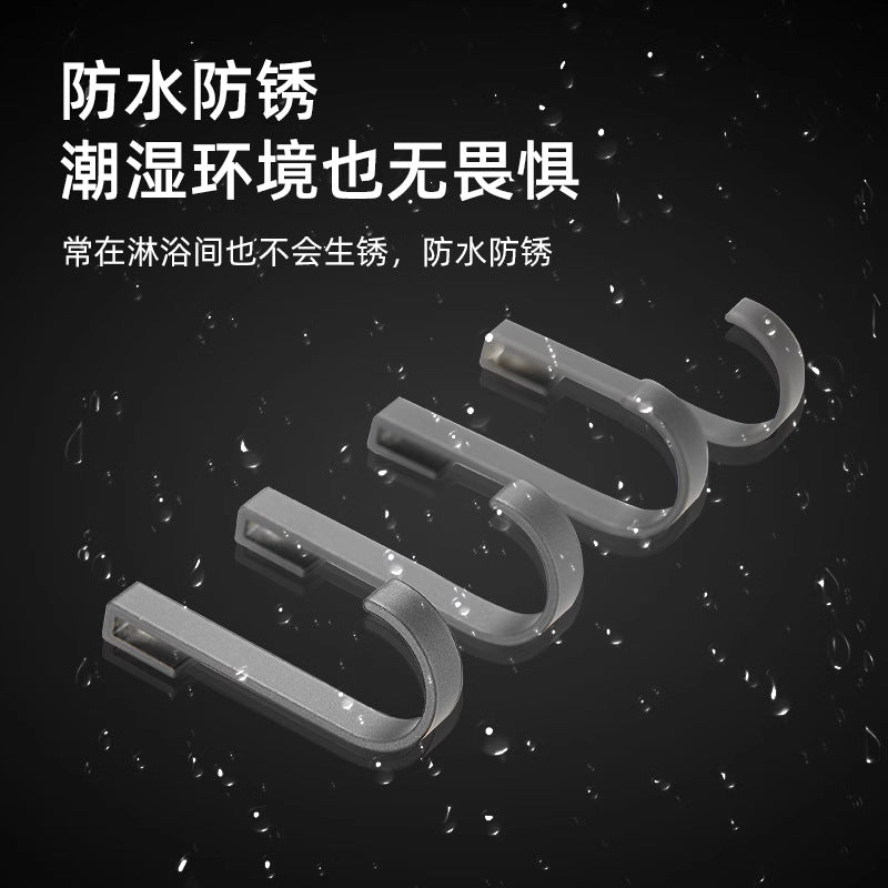 Bathroom kitchen bathroom s hook towel metal single hook detachable hanging rod storage rack accessories special