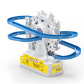 2025 new year children's toy educational duck ferris wheel climbing stairs electric music light track cross-border