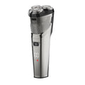 Full body washable electric shaver, rechargeable razor with floating triple-blade head, beard trimmer, 60-minute battery life