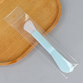 Gray blue rod double-ended silicone brush stick (knife type)