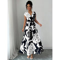 spring new arrival: french floral slim-fit dress with positional print belt