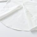 New classic boys' short-sleeve white cotton shirt - lightweight summer style for kids, perfect for performances, school uniforms, and elementary school students (sizes for mid-to-large children)