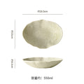 Japanese-style pasta plate, household salad plate, high-end restaurant ceramic tableware, retro straw hat bowl, light luxury western food plate