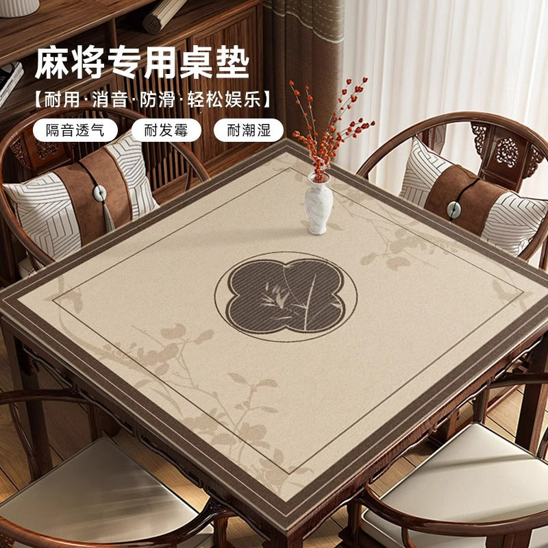 Tablecloth mahjong table special no-wash  new year table mat sound insulationthickenednon-slip new chinoiserie winter tablecloth