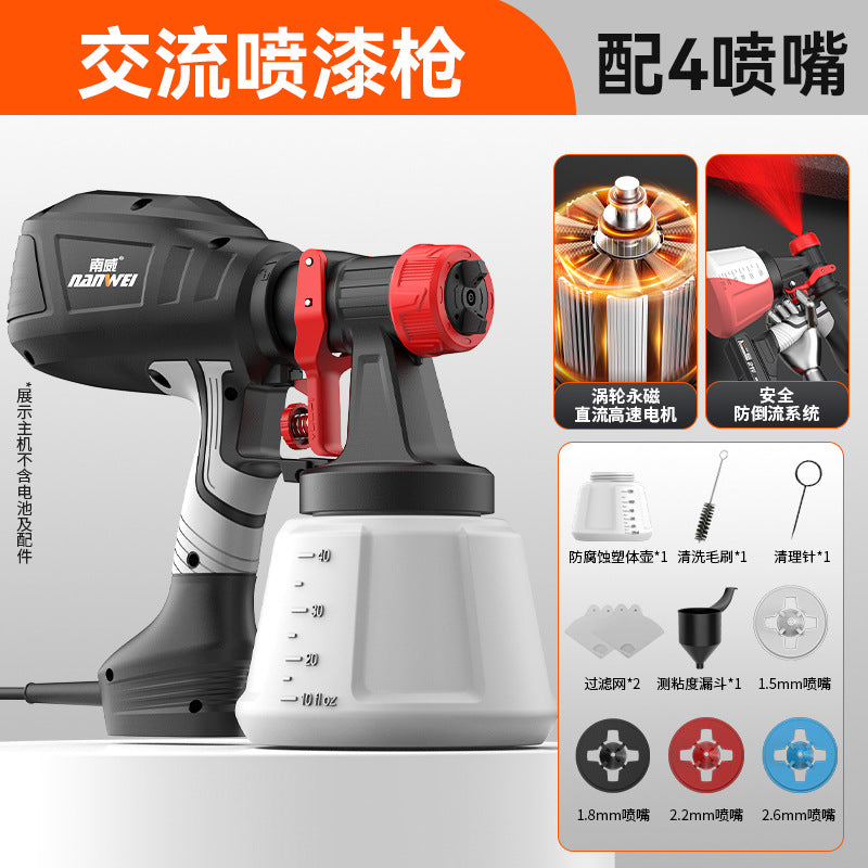 Nanwei electric paint gun paint latex paint spray gun sprayer for home lithium electric paint machine atomization disinfection watering can