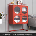 Iron sideboard storage wall storage iron cabinet kitchen living room wine cabinet modern casual tea storage drawer cabinet