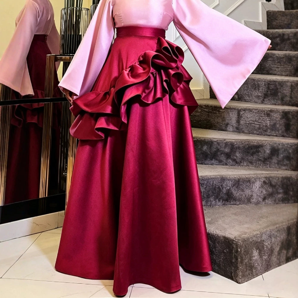 New arrivalretroeleganteleganceslimming look skirt easiest for match party weddingrufflesa skirtskirt