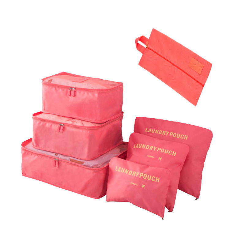 six-piece set, seven-piece storage bag, travel goods classification storage bag, business trip multi-functional clothing finishing set