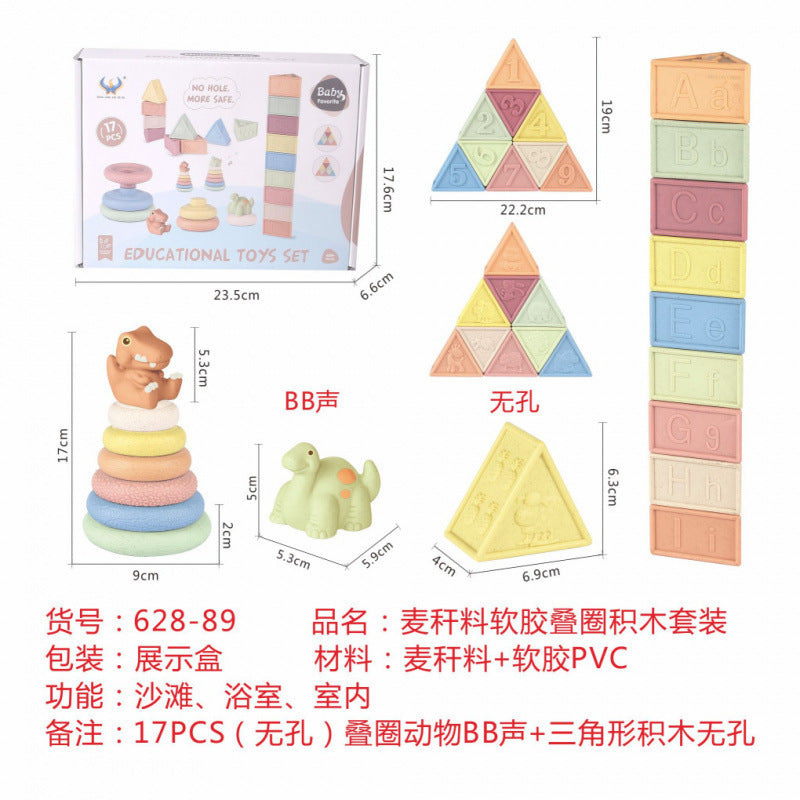 Cross-border  export soft glue water spray dinosaur unicorn marine animal children's bathroom pairing water toy