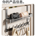 Over-the-door hook rack - no drilling required! perfect for hanging clothes, keys, and hats. a space-saving organizer for your bedroom or entryway