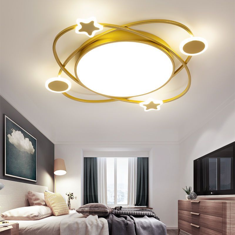 Creative personalized flying saucer lighting master bedroom light LED ceiling light simple modern small living room study dining room lighting