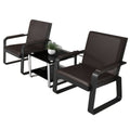 Modern minimalist office sofa business reception office three-seater simple sofa coffee table side table set - free shipping