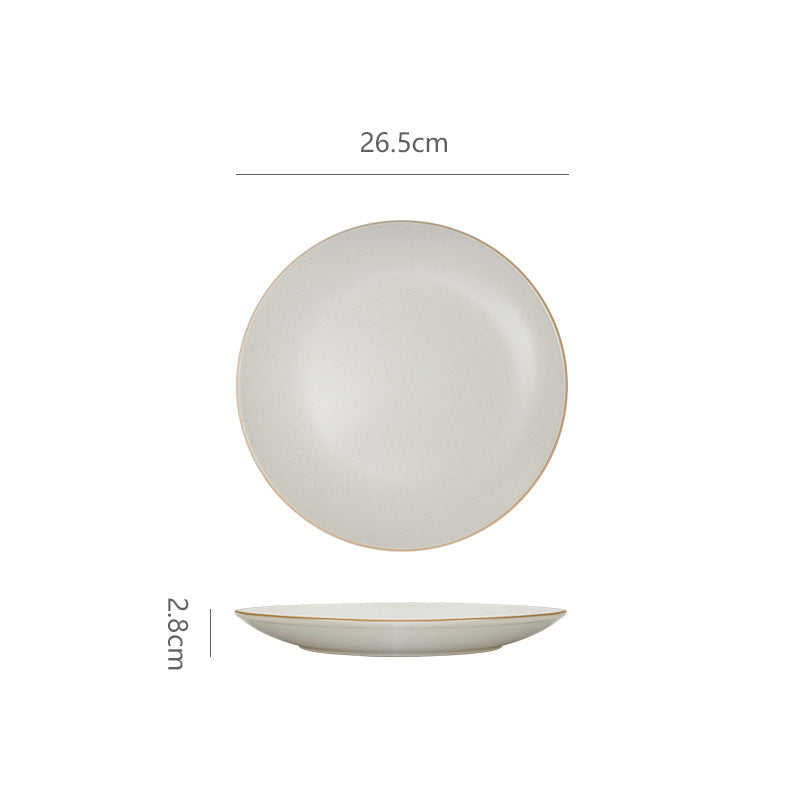 Vintage chic high-end western ceramic plate - perfect for home, restaurant, desserts, steak, salads, fruits, and snacks
