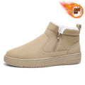 2025 winter thickened warm men's shoes, non-slip high-top new men's cold-proof thick-soled snow boots, fleece-lined cotton shoes