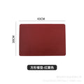 Square placemat-maroon