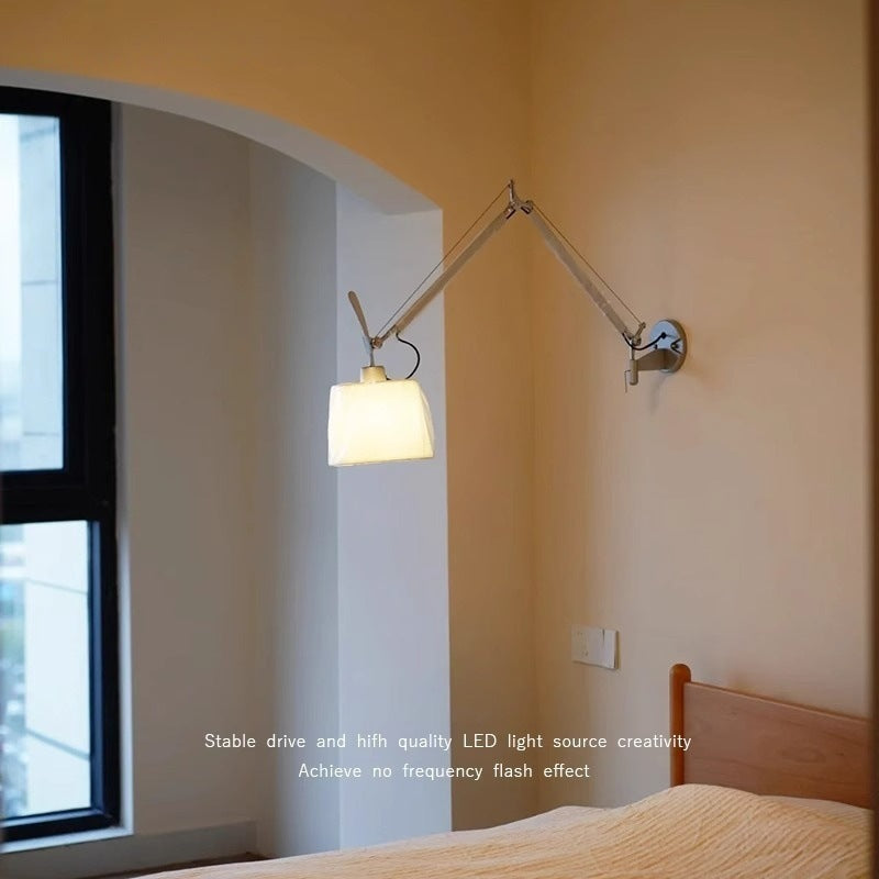 Wall lamp Bedroom bedside lamp Modern simple high-end light luxury Living room background wall Aisle decoration Zhongshan lamps E