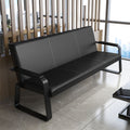 Office sofa and coffee table set - modern minimalist reception sofa for business, 3-seater office sofa