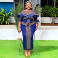 foreign trade women's clothing wholesale southeast asia sexy hot girl heavy industry hot diamond beaded dress africa