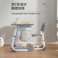 E1 grade eco-friendly, pre-assembled, integrated desk and chair set - adjustable height, perfect for elementary school students and kids' study tables