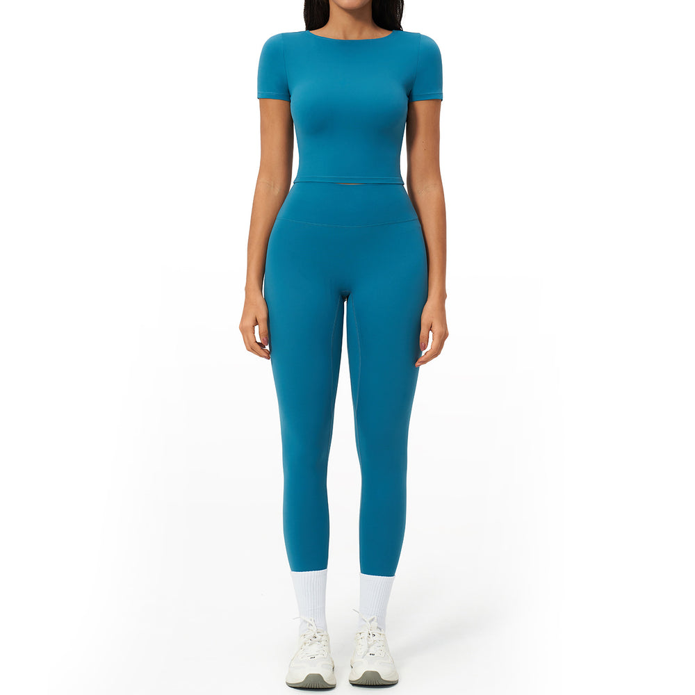 quick-drying yoga clothes suit breathable elastic casual yoga suit seamless running fitness clothes for women 2551