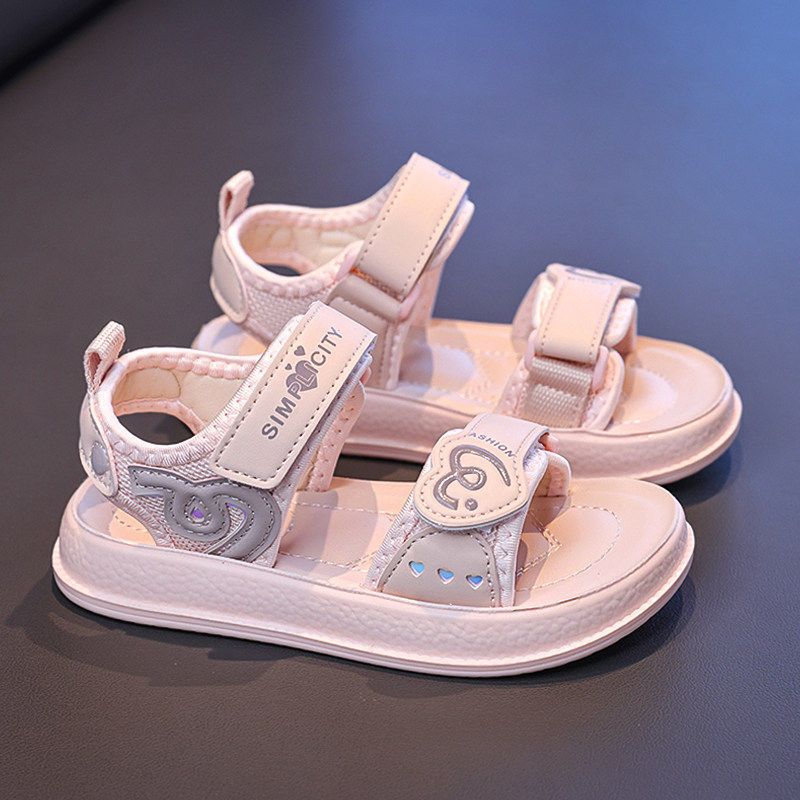 British dgkp girls' princess sandals, new  spring/summer fashion soft-soled kids' beach shoes, girls' sandals and slippers