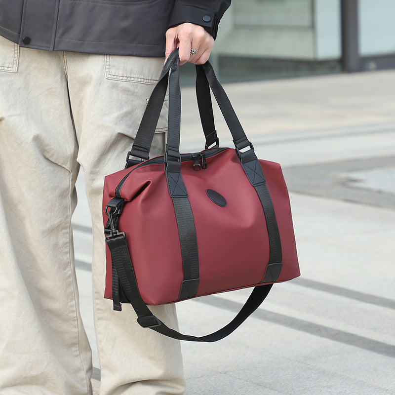New short-distance lightweight travel bag, men's and women's large-capacity wet and dry separation fitness bag, trendy wear-resistant hand luggage bag