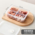 Food-grade divided crisper box, food preparation, vegetables, frozen, lidded packaging box, for home refrigerator special storage box