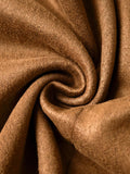 Autumn/winter caramel suede-look jacket - stand collar, three-button, slim fit, cropped length, chic commute, vintage women's outerwear