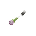 Purple sunflower fork