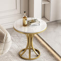 Accessible luxury slate coffee table iron bracket small apartment for home living room sofa side table modern casual balcony small round table