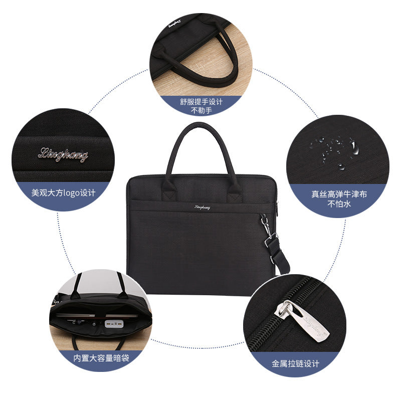 Pilot 815 oblique span portable business briefcase business men's briefcase large capacity portable meeting information bag