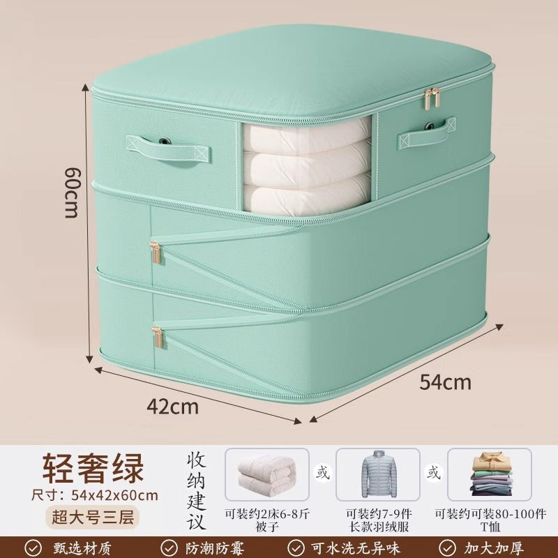 Perspective down jacket quilt vacuum compression storage bag clothing finishing wardrobe bag large capacity quilt packaging