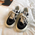 Vintage hong kong style black canvas shoes for women, new autumn 2026 collection, unique design, student-friendly, versatile sneakers, trendy ins style