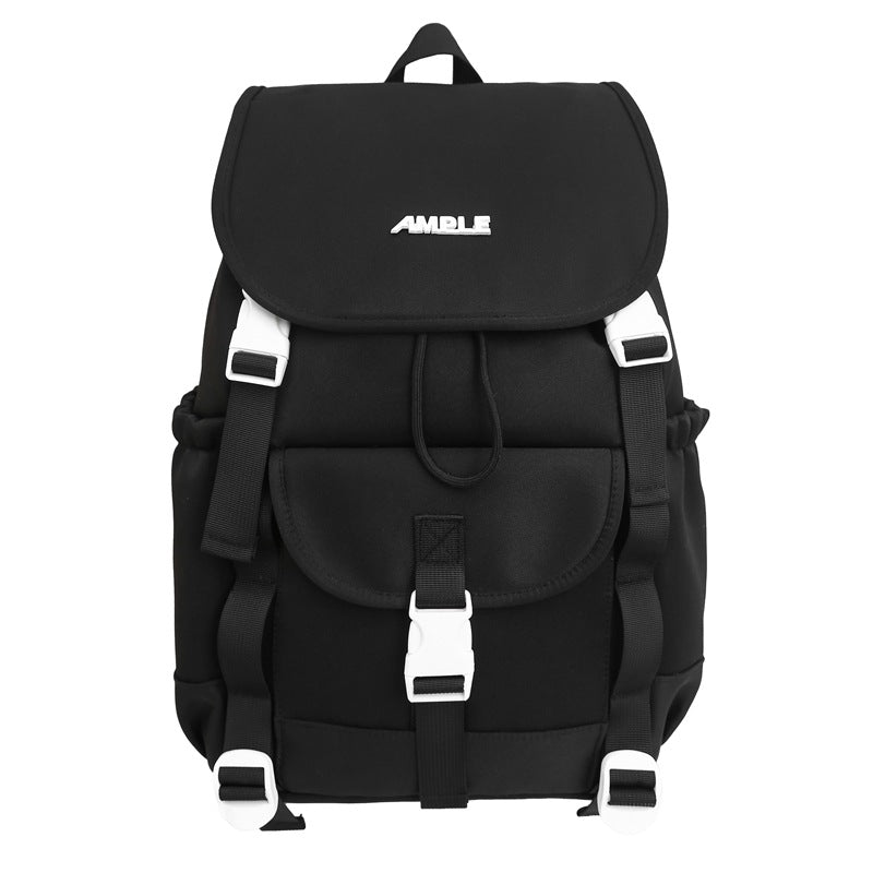 New college style cute girl backpack casual large capacity backpack fashion contrasting color middle school student schoolbag backpack