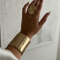 Wholesale alloy women's bracelets - european & american style, wide band fashion jewelry, unique polished spring-loaded open bangle