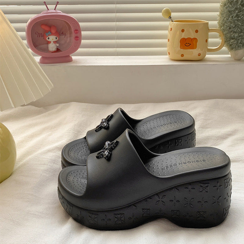 New women's platform sandals - summer fashion high heel slides, wedge heel slippers, and flip-flops for women