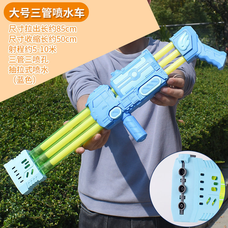 Gatling water gun - kids' toy, pull-back water cannon, multi-nozzle water gun, summer rafting & beach wholesale water play toy