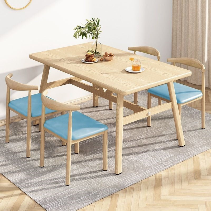 Rectangular table and chair combination casual small apartment dining table suit dining table and chair for home dining table and chair catering merchant