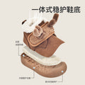 Toddler shoes for boys and girls, autumn/winter, baby cotton shoes, fleece-lined, soft sole, ages 0-1-3 years, warm baby shoes