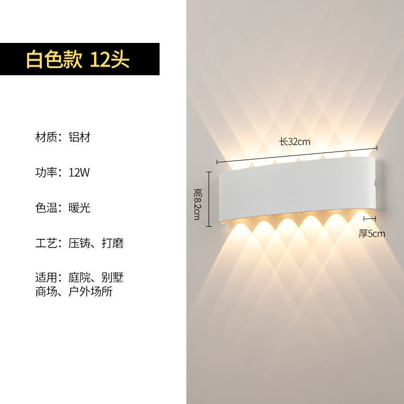 Outdoor wall light waterproof outdoor wall washer minimalist modern living room bedroom bedside aisle balcony terrace lamp