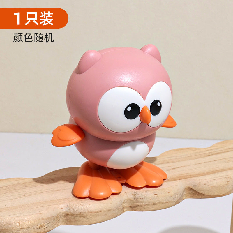 Wind-up toy baby owl - wind it up and watch it hop and run! perfect for toddlers and kids aged 1-2, boys and girls