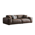 Italian normcore summer picture big black cow full genuine leather first layer cowhide sofa living room tofu block straight row retro style sofa