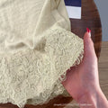 fashionsummernew arrival linen lace wide-leg pants high waistdrapedelegantcasual pants